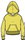 Champion Freizeit Kapuzenpullover (Baumwoll Hoodie) kleiner Schriftzug Print gelb Mädchen