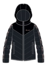 Champion Steppjacke mit Kapuze (gefüttert, warm, winddicht) schwarz Mädchen