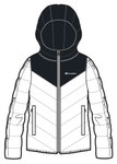 Champion Steppjacke mit Kapuze (gefüttert, warm, winddicht) weiss/schwarz Mädchen