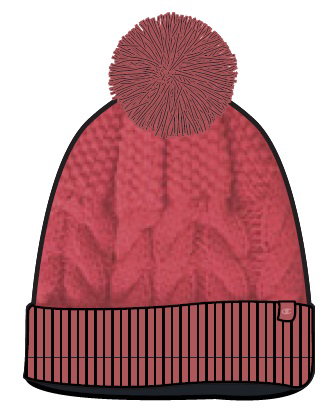Champion Mütze Legacy Knit Bommel rot Kinder 1er