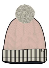 Czapka Champion Legacy Knit Bommel beżowa dziecięca 1 sztuka