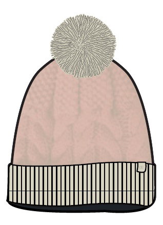 Czapka Champion Legacy Knit Bommel beżowa dziecięca 1 sztuka