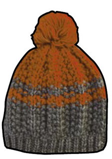 Champion Mütze Legacy Knit Bommel grau/orange Kinder 1er
