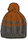 Czapka Champion Legacy Knit Bommel szara/pomarańczowa Dzieci 1szt