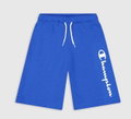 Champion Freizeithose (Baumwolle) Bermuda mit Logo-Schriftzug kurz royalblau Jungen