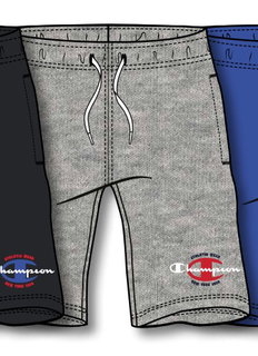 Champion Freizeithose (Baumwolle) Bermuda mit Graphic Print kurz grau Jungen