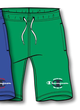 Champion Freizeithose (Baumwolle) Bermuda mit Graphic Print kurz grün Jungen