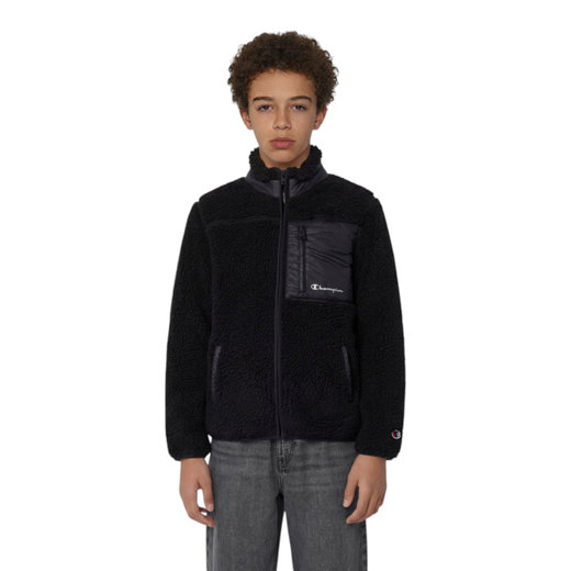 Champion Fleecejacke Polar Teddy Jacke schwarz/schwarz Kinder
