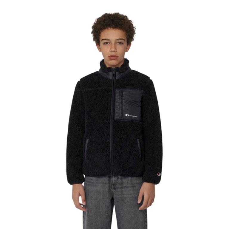 Champion Fleece Jacket Polar Teddy Jacket black/black Children