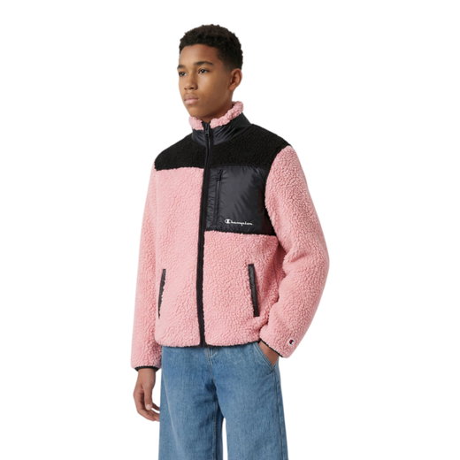 Champion Fleecejacke Polar Teddy Jacke pink/schwarz Kinder