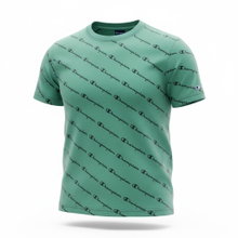 Champion Freizeit-Tshirt (Baumwolle) Champion kleiner Schriftzug Print grün Kinder