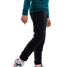 Champion Freizeithose Cuff Pants (Baumwolle) mit kleinem Logo schwarz Jungen
