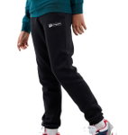 Champion Freizeithose Cuff Pants (Baumwolle) mit kleinem Logo schwarz Jungen