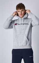 Champion Kapuzenpullover (Fleece-Hoodie) Big Logo Print hellgrau Herren