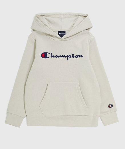 Champion Kapuzenpullover (Fleece-Hoodie) Big Logo Print wollweiss Jungen