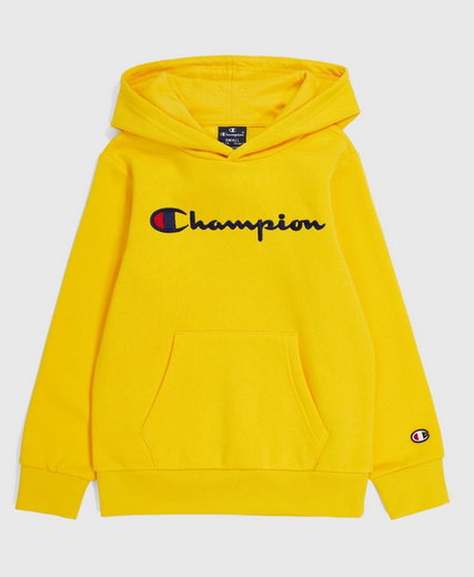 Champion Kapuzenpullover (Fleece-Hoodie) Big Logo Print gelb Jungen