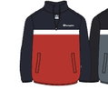 Champion Kapuzenpullover Half Zip (Baumwolle) navyblau/rot Kinder