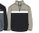 Champion Kapuzenpullover Half Zip (Baumwolle) beige/schwarz Kinder