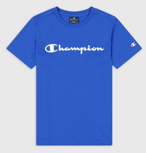Champion Freizeit-Tshirt (Baumwolle) Crew mit Logo-Schriftzug royalblau Jungen