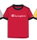 Champion Freizeit-Tshirt (Baumwolle) Crew Ringer mit Logo-Schriftzug rot Kinder