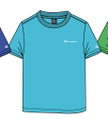 Champion Freizeit-Tshirt (Baumwolle) Crew mit Kleinen-Logo-Schriftzug hellblau Jungen
