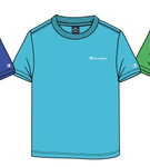 Champion Freizeit-Tshirt (Baumwolle) Crew mit Kleinen-Logo-Schriftzug hellblau Jungen
