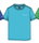 Champion Freizeit-Tshirt (Baumwolle) Crew mit Kleinen-Logo-Schriftzug hellblau Jungen