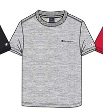 Champion Freizeit-Tshirt (Baumwolle) Crew mit Kleinen-Logo-Schriftzug hellgrau Jungen