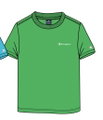 Champion Freizeit-Tshirt (Baumwolle) Crew mit Kleinen-Logo-Schriftzug grün Jungen