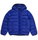 Champion Winter quilted jacket with hood - functional padding, small logo lettering - royal blue boys