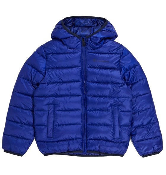 Champion Winter-Steppjacke mit Kapuze - Funktionswattierung, kleiner Logo-Schriftzug - royalblau Jungen
