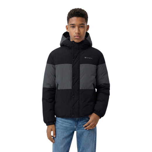 Champion Colourblock Hooded Jacket black Kids