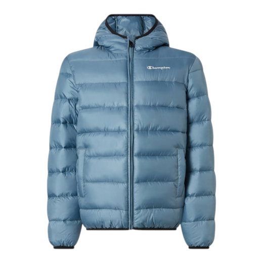 Champion Winterjacke Hooded Jacket (warm, bequeme Passform) blau Kinder