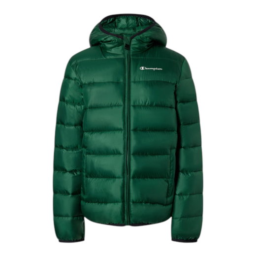 Champion Winterjacke Hooded Jacket (warm, bequeme Passform) grün Kinder