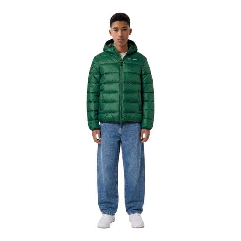 Champion Hooded Jacket (warm, comfortable fit) green children