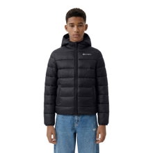 Champion Winterjacke Hooded Jacket (warm, bequeme Passform) schwarz Kinder