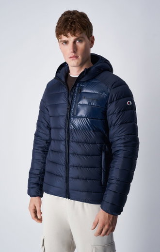 Champion Winter-Steppjacke mit Kapuze (Funktionswattierung, leicht, warm) navyblau Herren