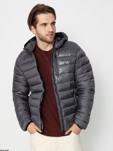Champion Winter-Steppjacke mit Kapuze (Funktionswattierung, leicht, warm) dunkelgrau Herren