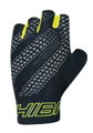 Chiba Fahrrad-Handschuhe Ergo (Dreidimensional geformte, flexible Innenhand) schwarz/gelb - 1 Paar