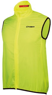 Chiba Bicycle Vest Windblocker Safety (extremely light - 50 grams) neon yellow Men