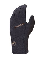 Chiba Winter Cycling Gloves All Natural Glove Warm (Upper hand made of warm felt fabric) black - 1 pair