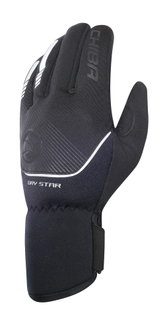 Chiba Winter-Fahrradhandschuhe Dry Star (Oberhand aus warmen, winddichtem Softshell) schwarz - 1 Paar