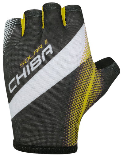 Chiba Solar II black/neon yellow cycling gloves - 1 pair