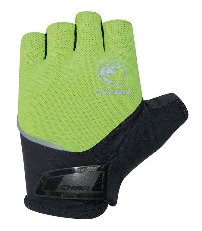 Chiba Fahrrad-Handschuhe Sport neongelb - 1 Paar