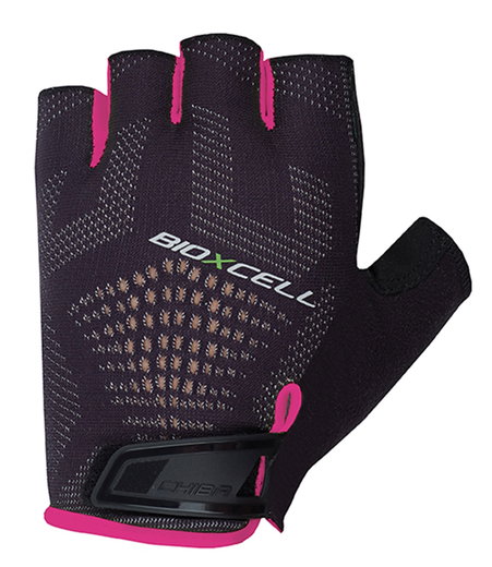 Chiba Bicycle Gloves BioXCell Super Fly black/pink - 1 pair