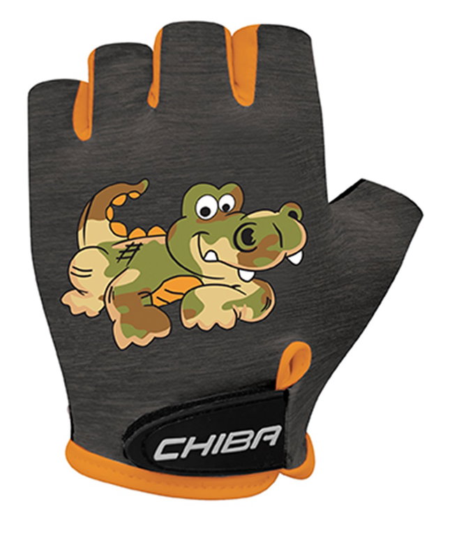 Chiba Fahrrad Handschuhe Cool Crocodile grau Kinder - 1 Paar