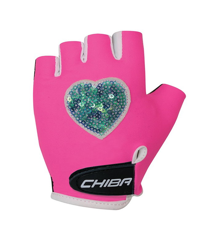 Chiba Fahrrad Handschuhe Cool neonpink Kinder - 1 Paar