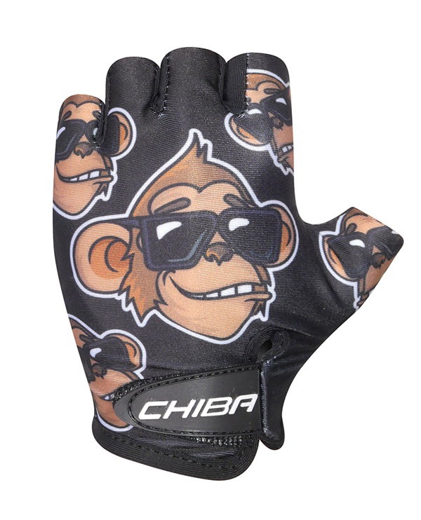 Chiba Fahrrad Handschuhe Cool Monkey schwarz Kinder - 1 Paar