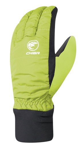 Chiba Winter-Fahrradhandschuhe City Liner (wasserdicht, winddicht) neongelb Kinder - 1 Paar