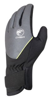 Chiba Winter-Fahrradhandschuhe Roadmaster Reflex dunkelgrau/schwarz - 1 Paar